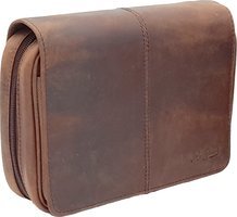 Pfeifenzubehör Pfeifentaschen  Guy Janot 4er braun Buffalo / Canvas  (6249)