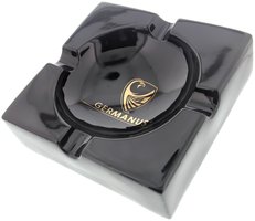 Zigarrenzubehör Aschenbecher  Germanus schwarz gold groß