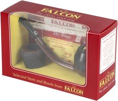 Pfeifen Pfeifen Sets  Falcon Gebogen Glatt Bulldog (Variante 2)