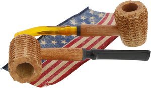 Missouri Meerschaum Pipe Gift Sets Let Freedom Ring (Geschenkpackung mit 2 Pfeifen)