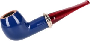 Big Ben Phantom Pipes bleu polish 420 nature top nickel ring - red stem (112553420)
