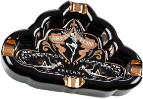 Zigarrenzubehör Aschenbecher  Skelton xReLaXx schwarz (700049)