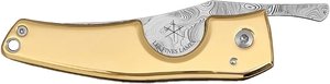 Les Fines Lames Cigar knife Le Petit Damasteel Bjorkmans Twist - Gold