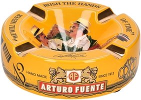 Zigarrenzubehör Aschenbecher  Arturo Fuente 'We will never rush the hands of time' Gelb