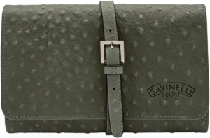 Savinelli Pfeifentasche 4er Rindleder grau Strauß T660 (14558)