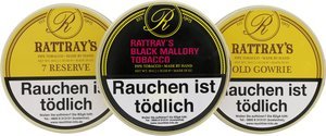 Tabak Pfeifentabak Probiersets CIGARWORLD PIPES Edition Rattray´s British Line