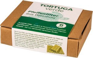 Tortuga Verde Pfeifenfilter Balsa 6mm (68 Stück) (101622)