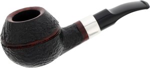 Pfeifen Serienpfeifen  Holmer Knudsen Bulldog schwarz filterlos (interne Nr. 11)