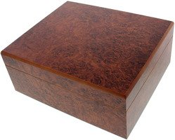 Zigarrenzubehör Humidor  Classic Wurzelholz (562121) mit 2 zusätzlichen Acrylpolymerbefeuchtern