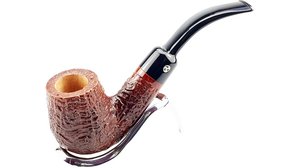 Rattray's Trsikele Handmade Extra Triskele Sandblast Bent Saddle Pfeife 6584