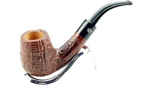 Rattray's Trsikele Handmade Extra Triskele Sandblast Bent Saddle Pfeife 6588
