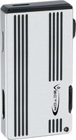 Zigarrenzubehör Feuerzeug  Vector (1C) Chrome/Black 2-tone VE979
