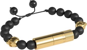 Les Fines Lames Punch Bracelets Oscuro Gold Skull II