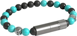 Les Fines Lames Punch Bracelets Turquoise Skull -Elastic