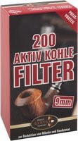 Ermuri Pfeifenfilter 9 mm Aktivkohle Filter 200 Stück (714)