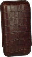 Zigarrenzubehör Etui  Martin Wess 5er Kroko braun (503-13) (10296)