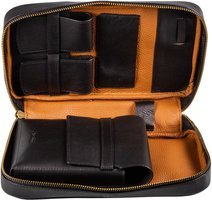 Passatore Zigarrenetuis 5er Leder schwarz (560031)