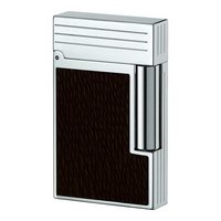 Zigarrenzubehör Feuerzeug  S.T. Dupont Palladium mit Leder braun (016850)