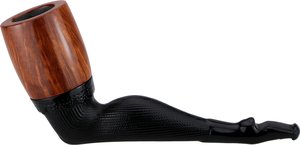 Pfeifen Serienpfeifen  Old German Clay Pipes glatt mit Wechselkopf sand (Nr. 13)