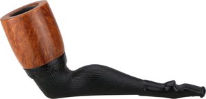 Pfeifen Serienpfeifen  Old German Clay Pipes glatt mit Wechselkopf sand (Nr. 8)