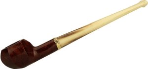 Heibe Pfeifen Bruyere Shag FLAT Hexagon Nylon Mundstück