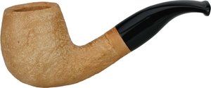 Old German Clay Pipes Basic Briar Shorty Nr. 1 Bent Billiard 9mm