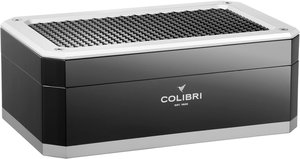 Zigarrenzubehör Humidor  Colibri schwarz/silber (563471)