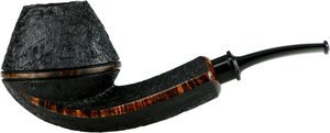 Pfeifen Freehand Pfeifen  Sabina Pipes Partially Sandblasted Paneled Bent Bulldog