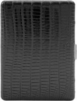 Pearl cigarillo case 9er Black Cowhide Lizard (04980-10)