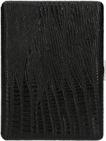 Pearl Zigarillo-Etui 9er schwarz Rindsleder Eidechse