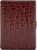 Zigarrenzubehör Etui  Pearl 9er Braun Rindsleder Kroko