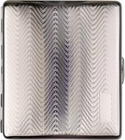 Jean Claude case 9er Zigarillo Wellendesign chrom poliert (600056)