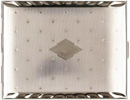 Zigarrenzubehör Etui  Classic 18er Sterne Raute Metall (610411)