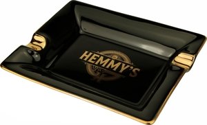 Zigarrenzubehör Aschenbecher  Hemmys schwarz/gold