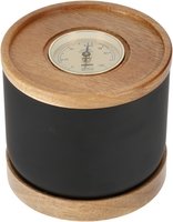 Adorini Tabaktopf M schwarz mit Hygrometer (1810-11098)