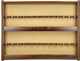 Pfeifenzubehör Pfeifenschrank  Lubinski Pipe holder from walnut (C4024)