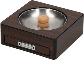 Lubinski Ascher Walnussholz Quadratisch mit Schublade