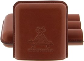 Zigarrenzubehör Etui  Montecristo 3er Leder 711640