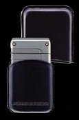 Porsche Design Leder Feuerzeug-Etuis schwarz für PD9