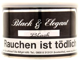 Black &amp; Elegant Pipe Tobacco Black 100g Dose