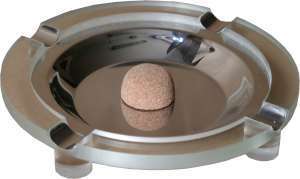 Pfeifenzubehör Aschenbecher  Guy Janot 4er rund Plexiglas grün (7018)