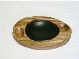 Pfeifenzubehör Aschenbecher  Guy Janot 2er Zebrano- schwarz-matt  (7657)