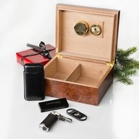 CIGARWORLD Starterset Humidor Aficionado Schwarz