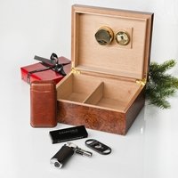CIGARWORLD Starterset Humidor Aficionado Natur