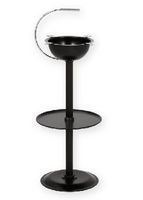 Stinky Ashtray Standaschenbecher (4 Ablagen) Jet Black (altes Modell) (CA-ST-FL-BLK)