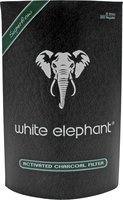 Pfeifenzubehör Pfeifenfilter  White Elephant 9mm AKTIVKOHLE-Filter (250 Stück) (20106)