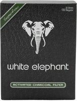 Pfeifenzubehör Pfeifenfilter  White Elephant 9mm AKTIVKOHLE-Filter (150 Stück) (20103)
