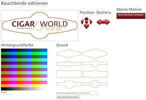 Zigarrenzubehör Geschenkideen  CIGARWORLD 100 Stück (nur Druck)