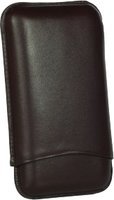 Zigarrenzubehör Etui  Martin Wess 3er smooth braun (591) (10338)