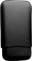 Zigarrenzubehör Etui  Martin Wess 3er smooth schwarz (570) (12697)